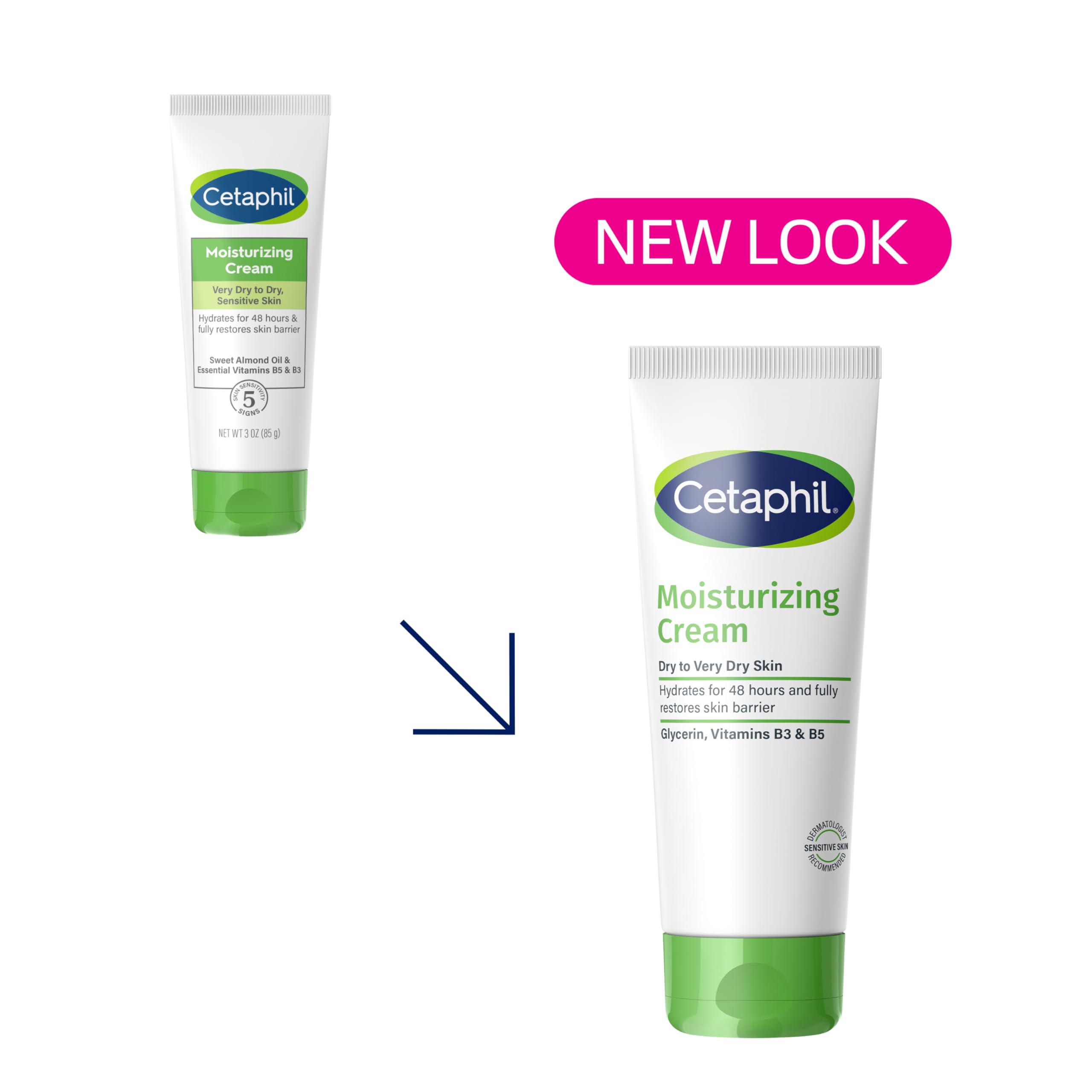 Cetaphil open cream texture close-up illustrating rich hydration