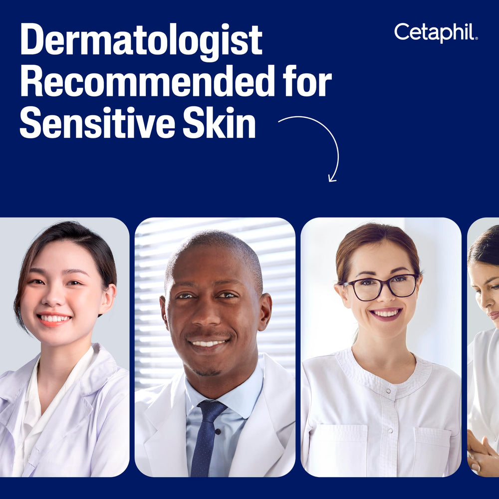Cetaphil packaging back directions showing application guidance