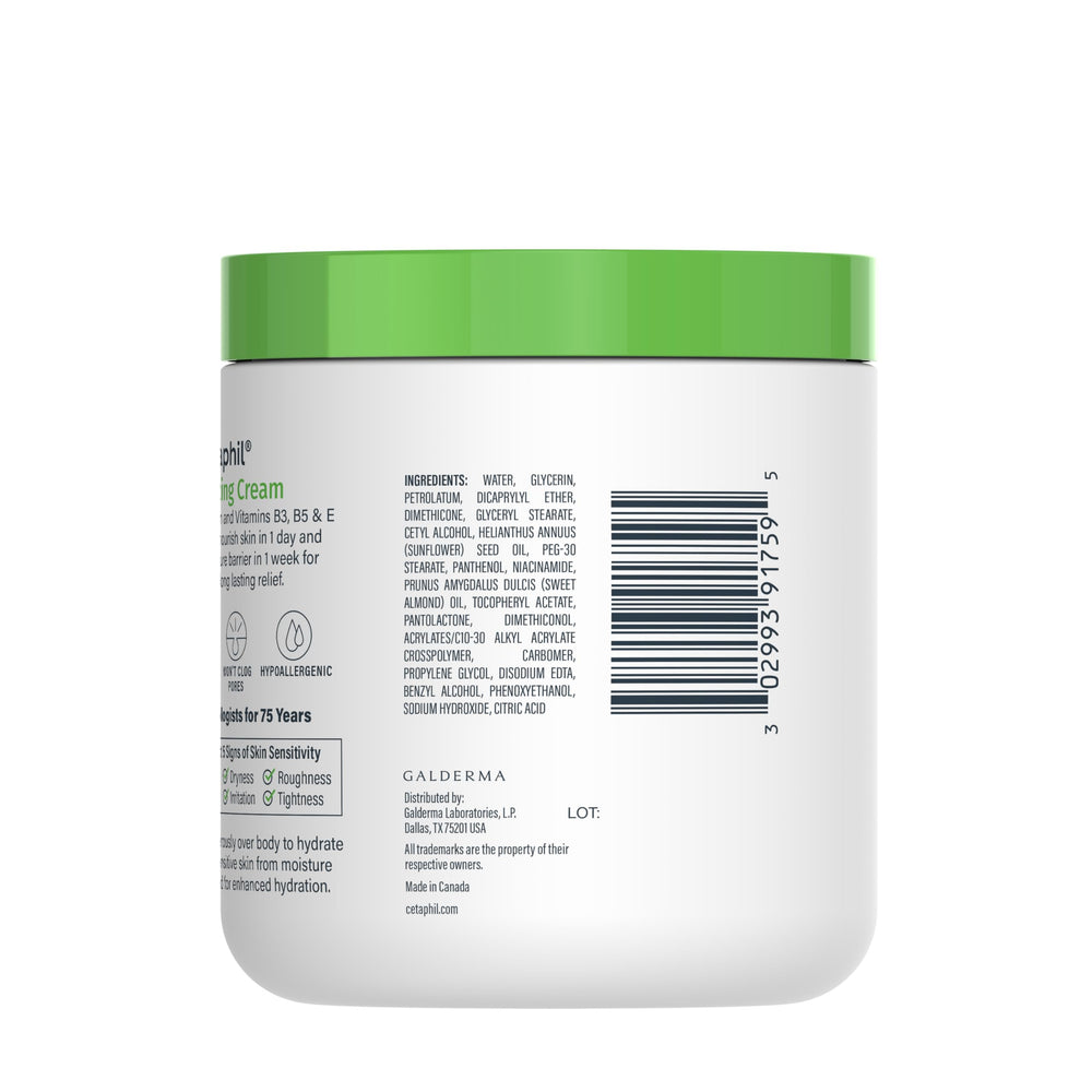 Cetaphil with almond oil visual emphasizing nourishment and smoothing