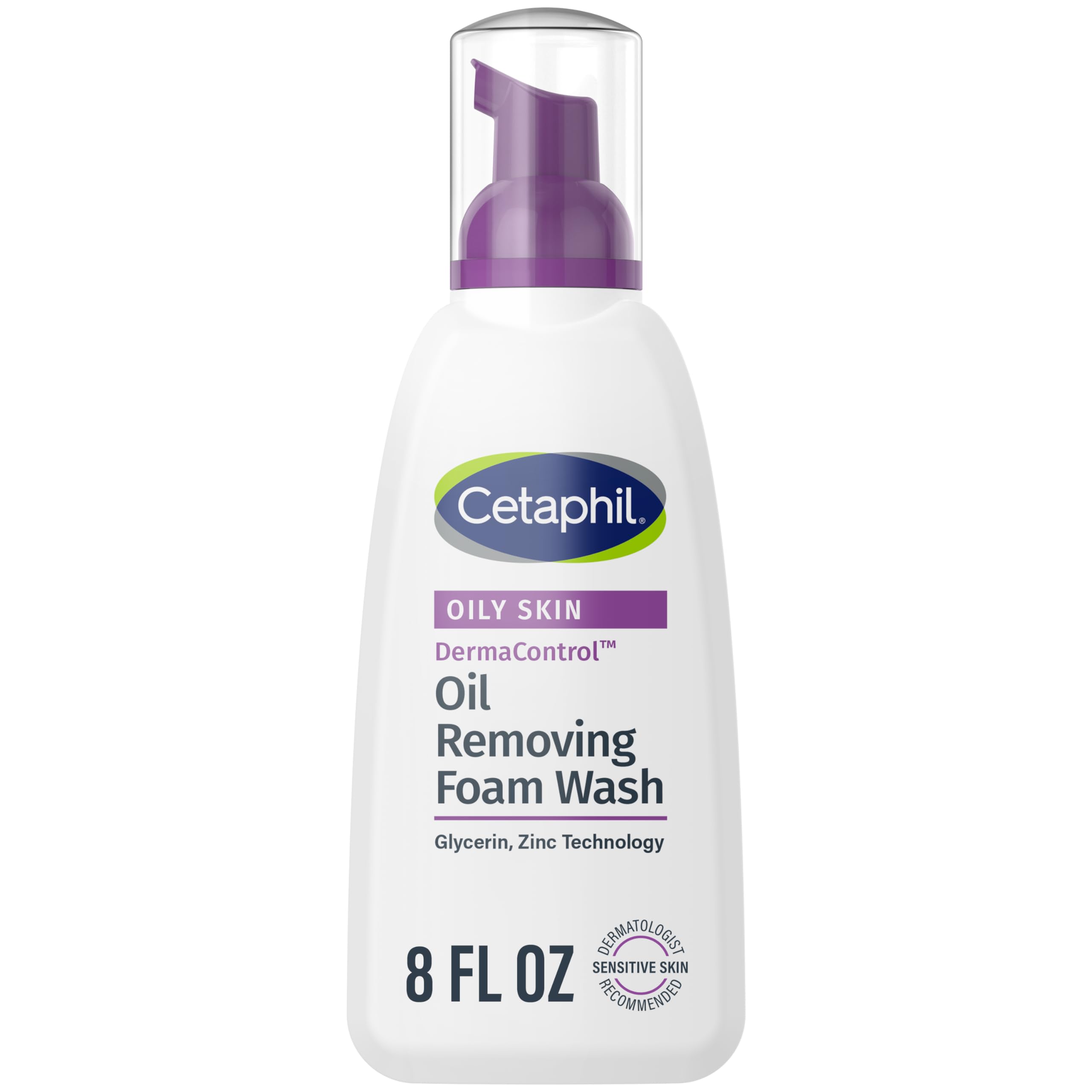 Cetaphil pump dispensing foam demonstrating easy application and control