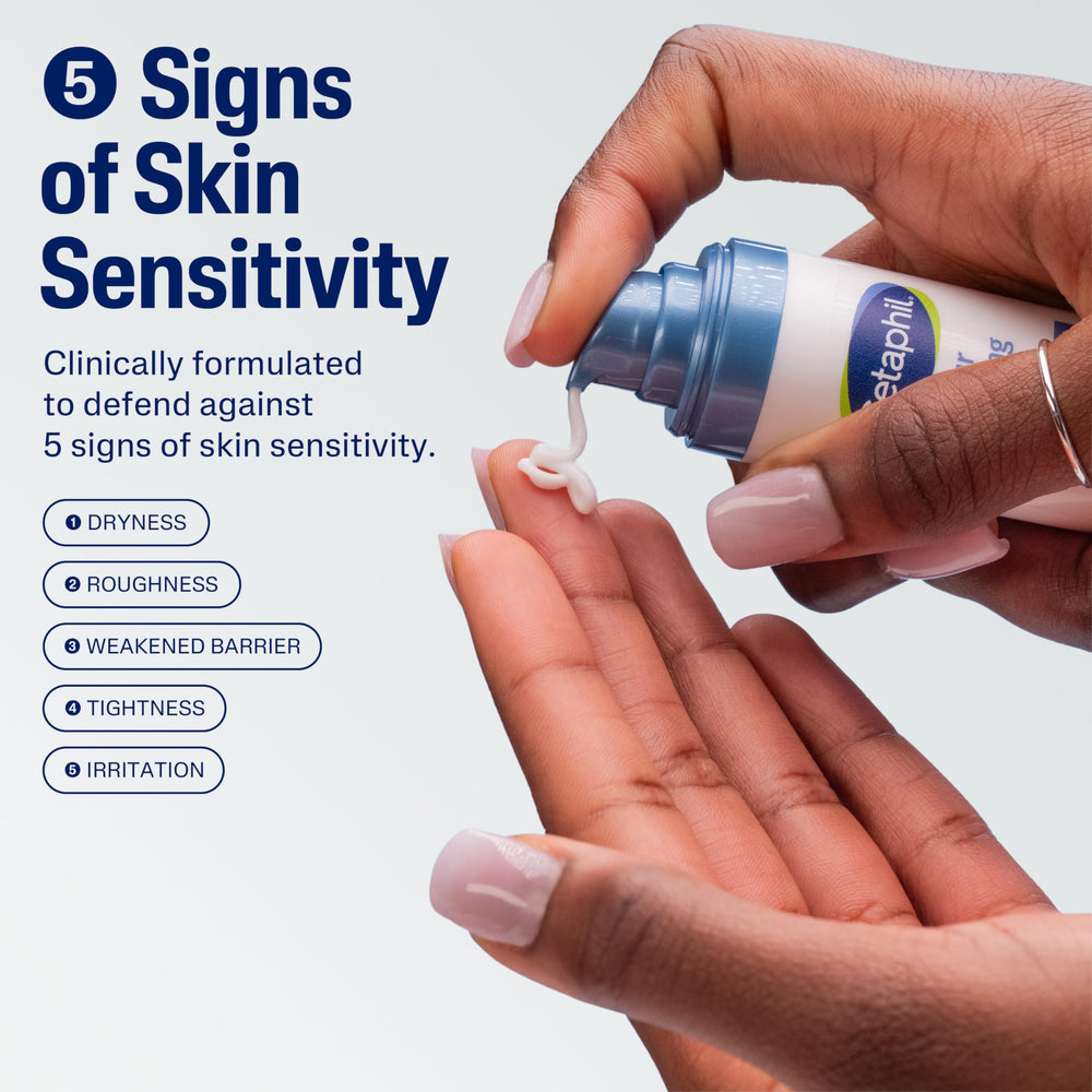 Cetaphil serum dropper with clear texture highlighting lightweight hydration