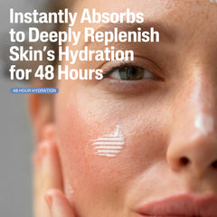 Cetaphil serum being pumped onto fingertips for easy daily application
