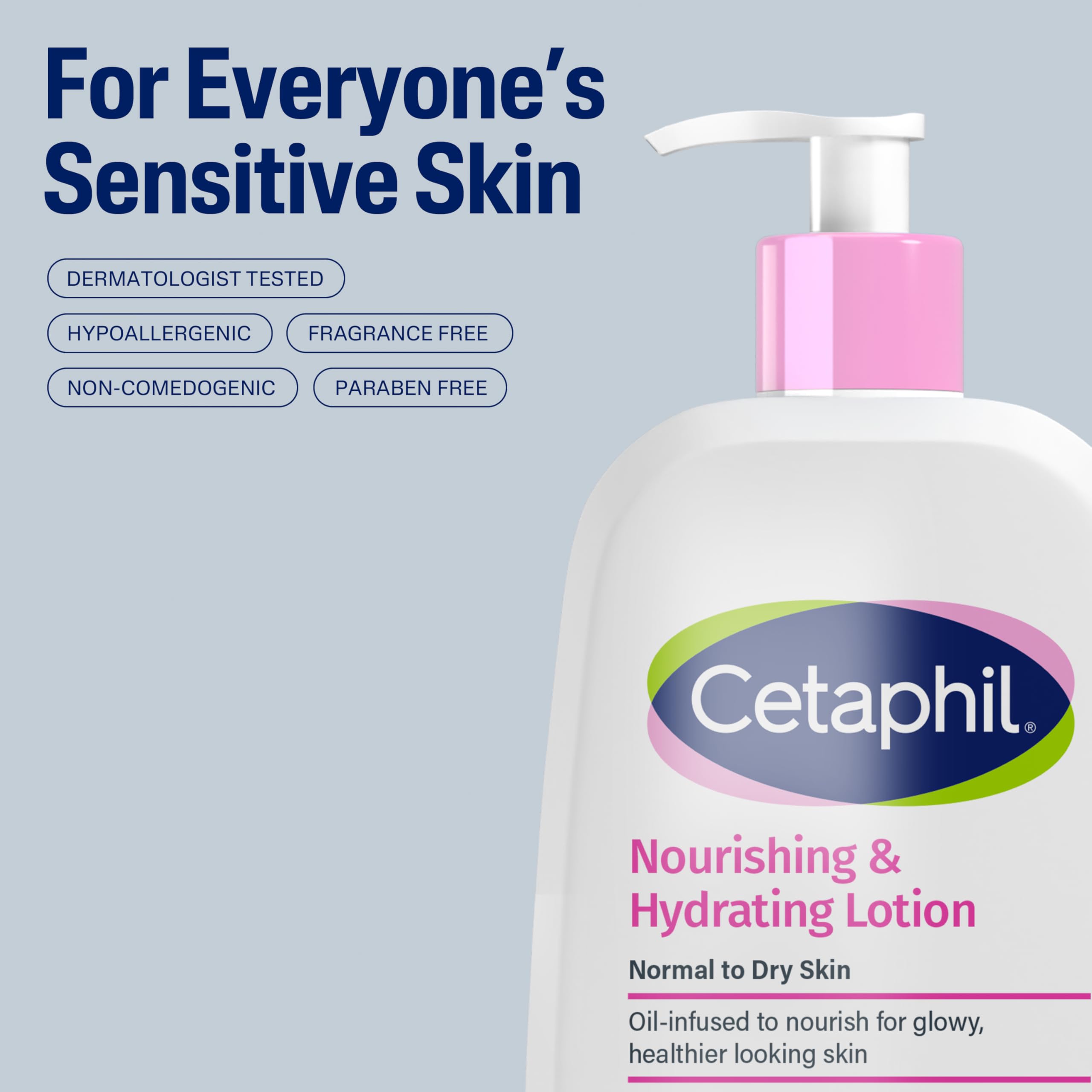 Cetaphil bottle in hand for size comparison and travel-friendly convenience