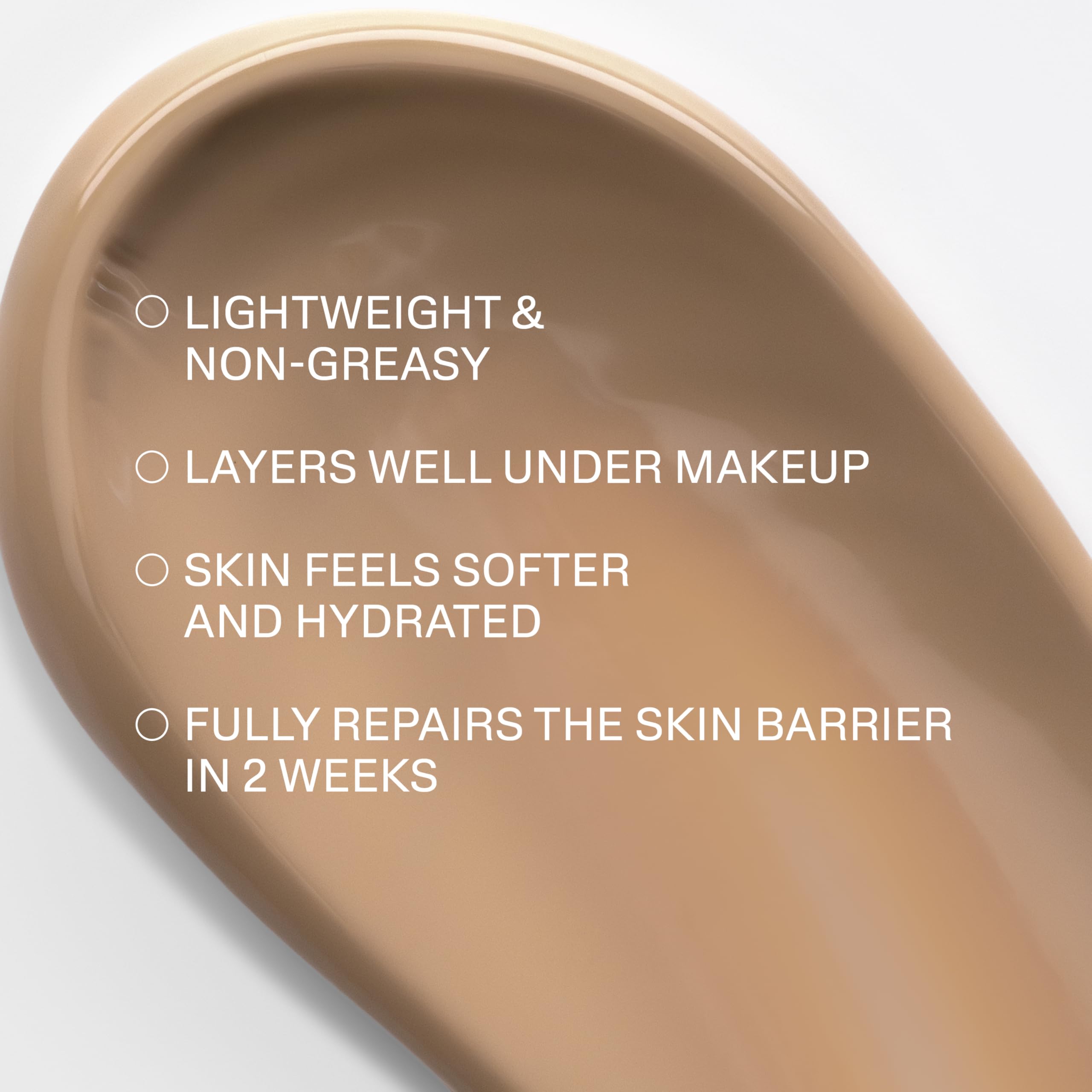 Cetaphil tinted swatch blended on skin demonstrating even tone benefit