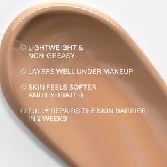 Cetaphil tinted swatch blended on skin demonstrating even tone benefit