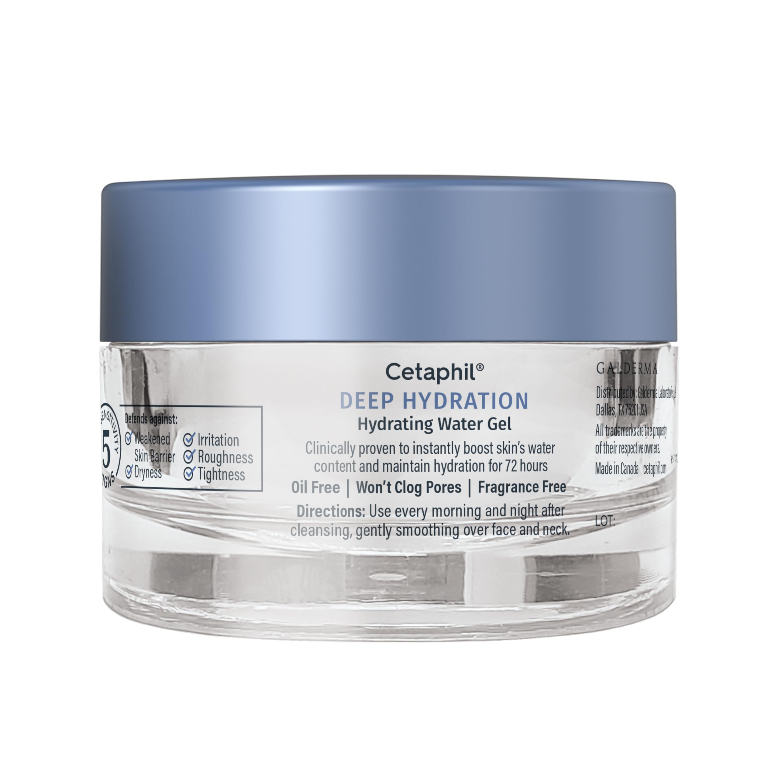 Cetaphil water gel placed on bathroom shelf showing everyday routine compatibility