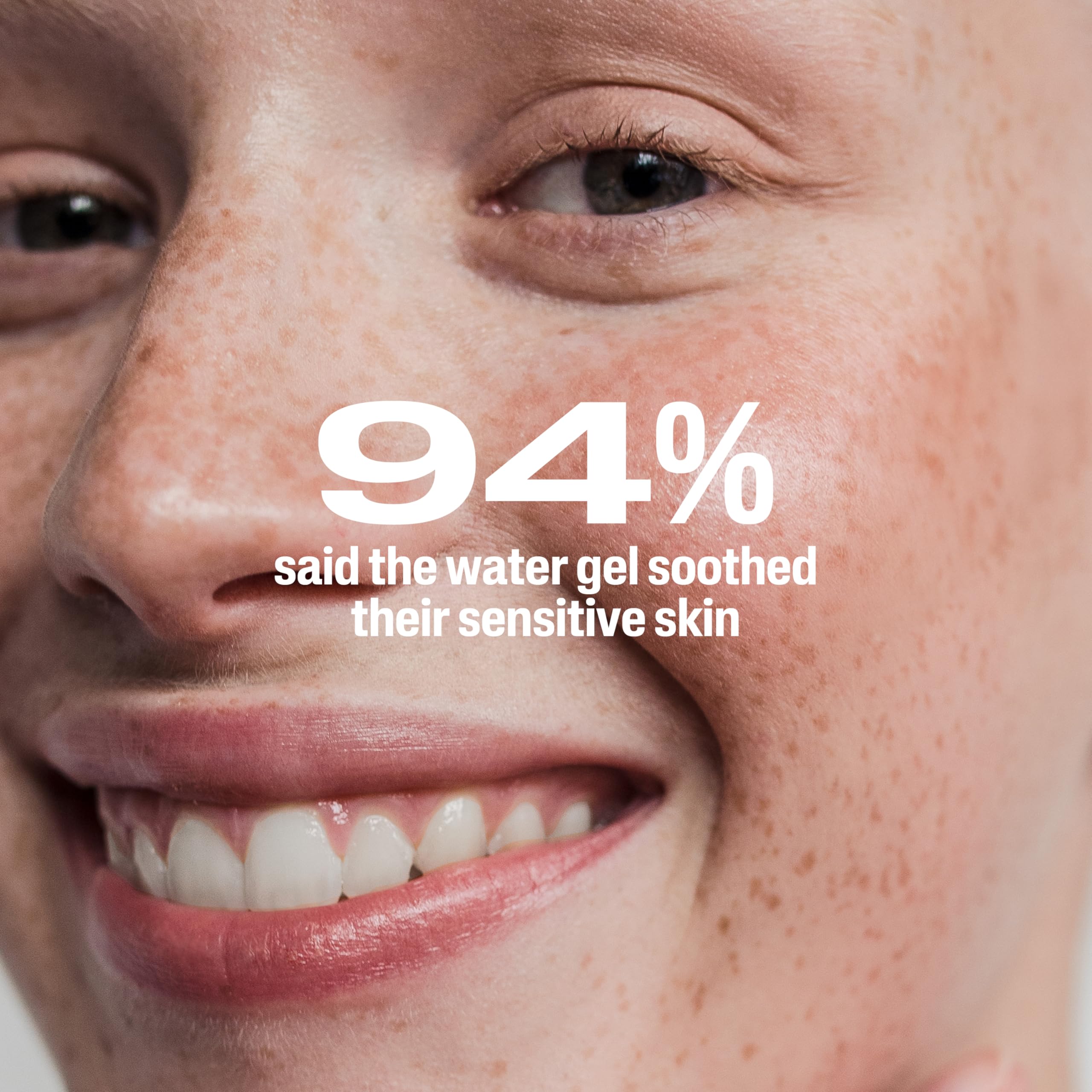 Before and after moisture comparison illustrating Cetaphil improved skin hydration