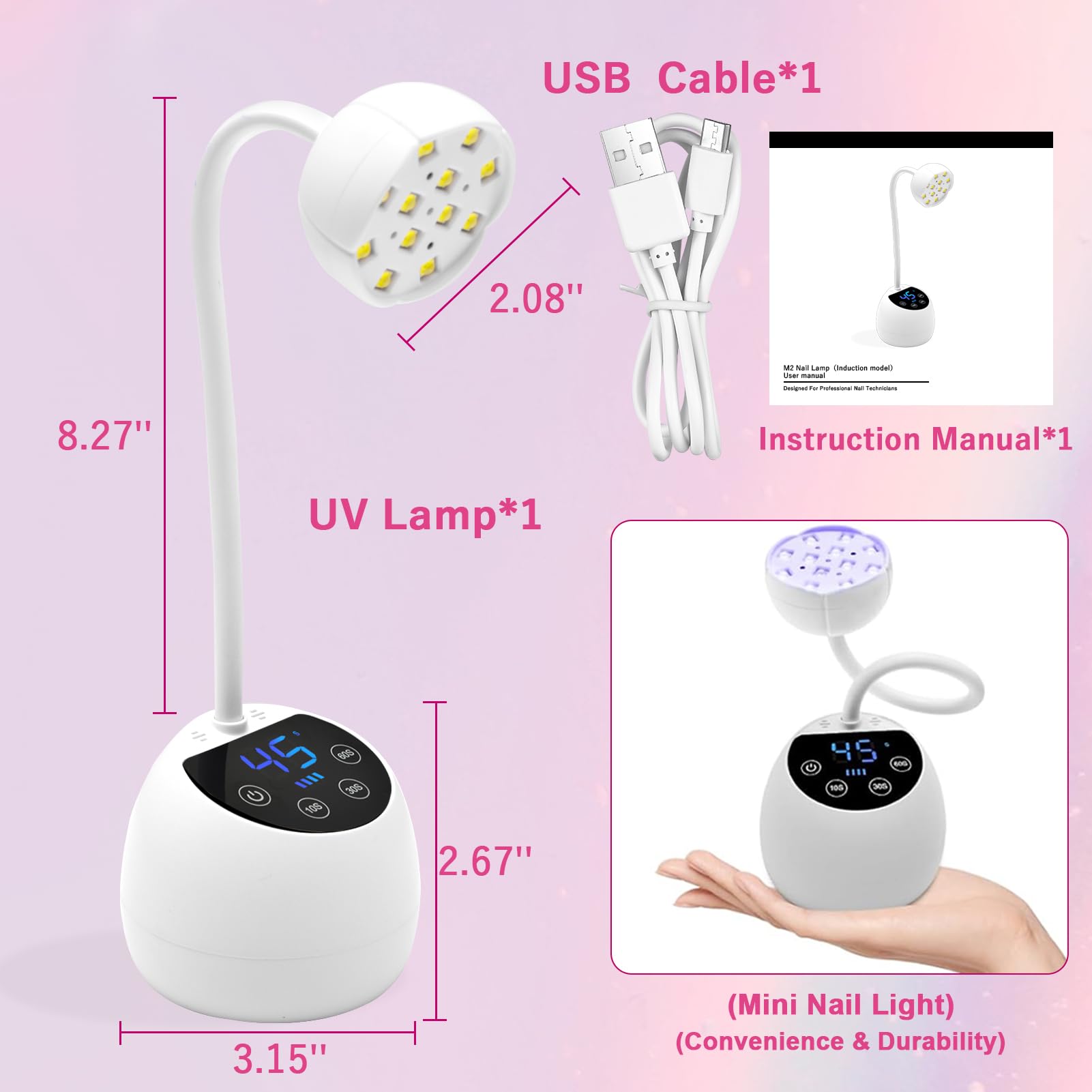 CGBE size comparison with a hand showing compact scale and travel-friendly form