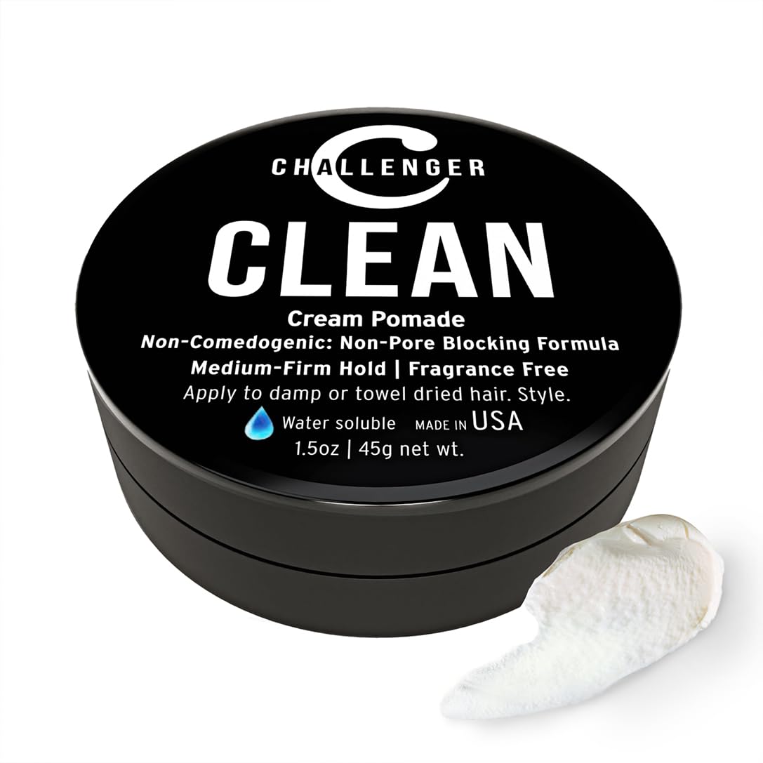 Challenger front jar view showing clean branding and travel size benefit