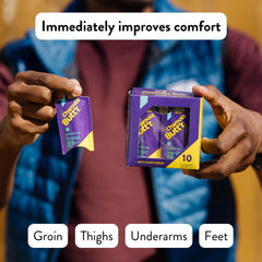 Chamois Butt'r Eurostyle applied to cycling chamois pad demonstrating friction protection