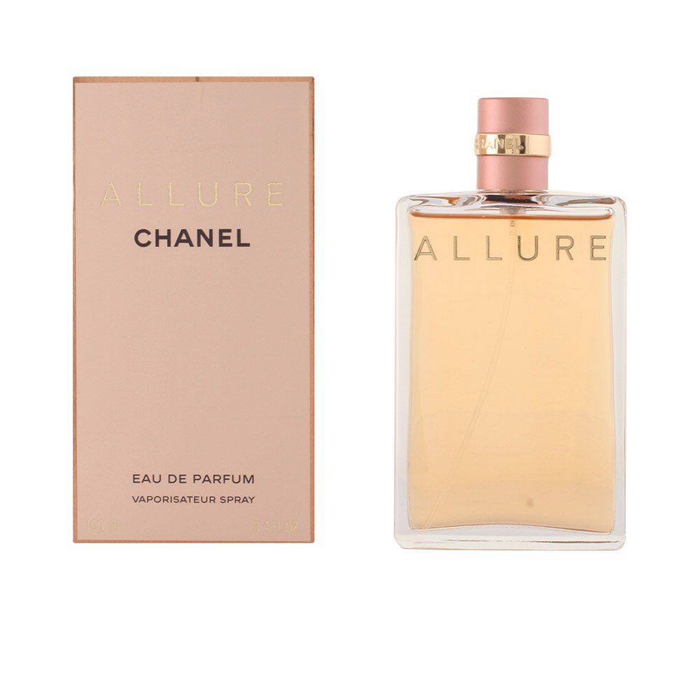 CHANEL ALLURE scale next to coin showing 1.2 oz compact, portable benefit