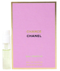 CHANEL Chance sample vial front view showing label and compact spray for easy testing
