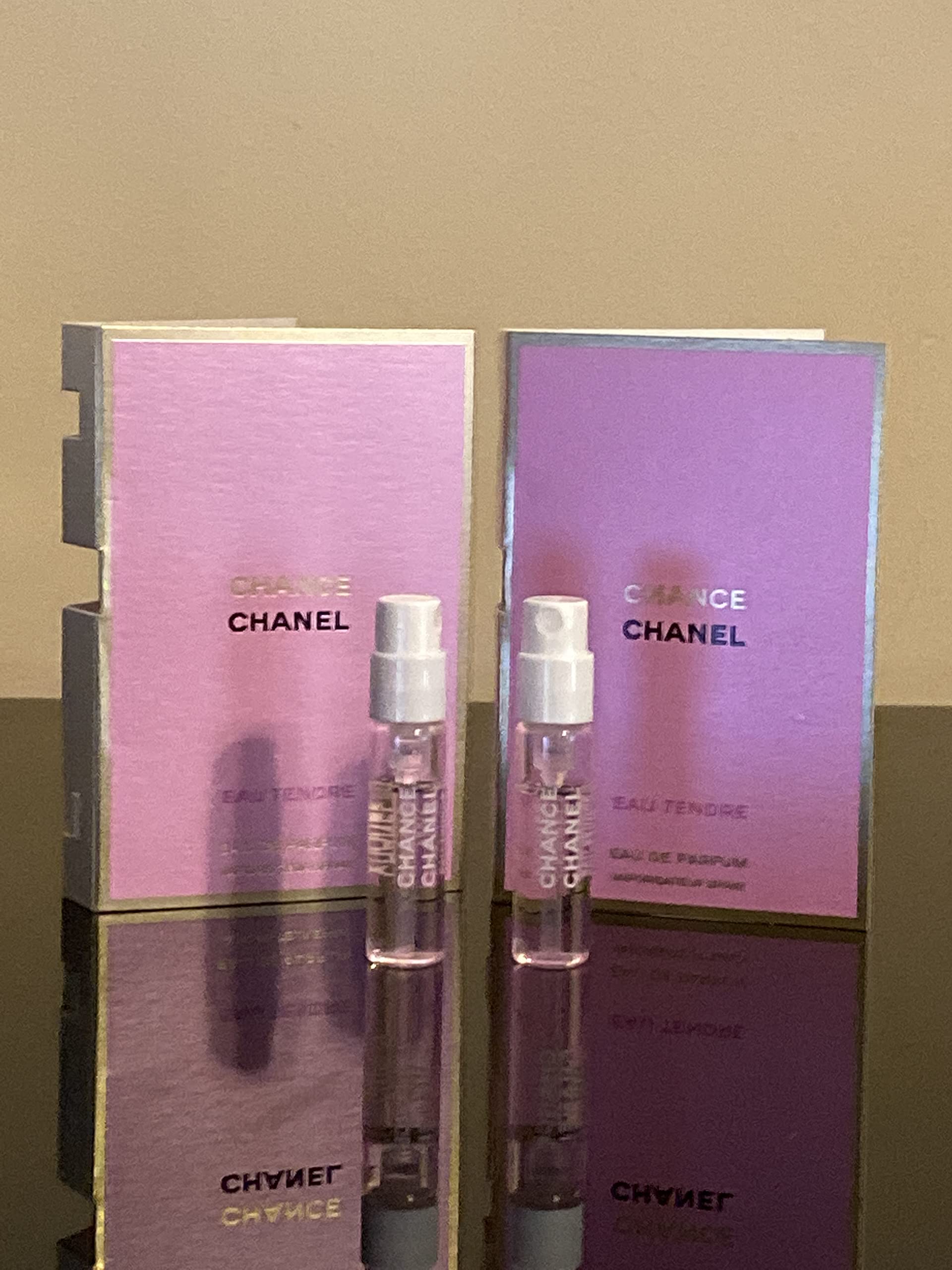 CHANEL vial front packaging showing brand and elegant sampler presentation benefit