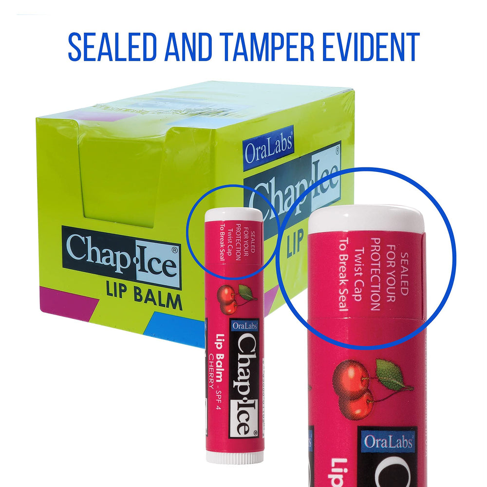 CHAP-ICE next to a coin showing 0.15 oz size and convenient pocket portability
