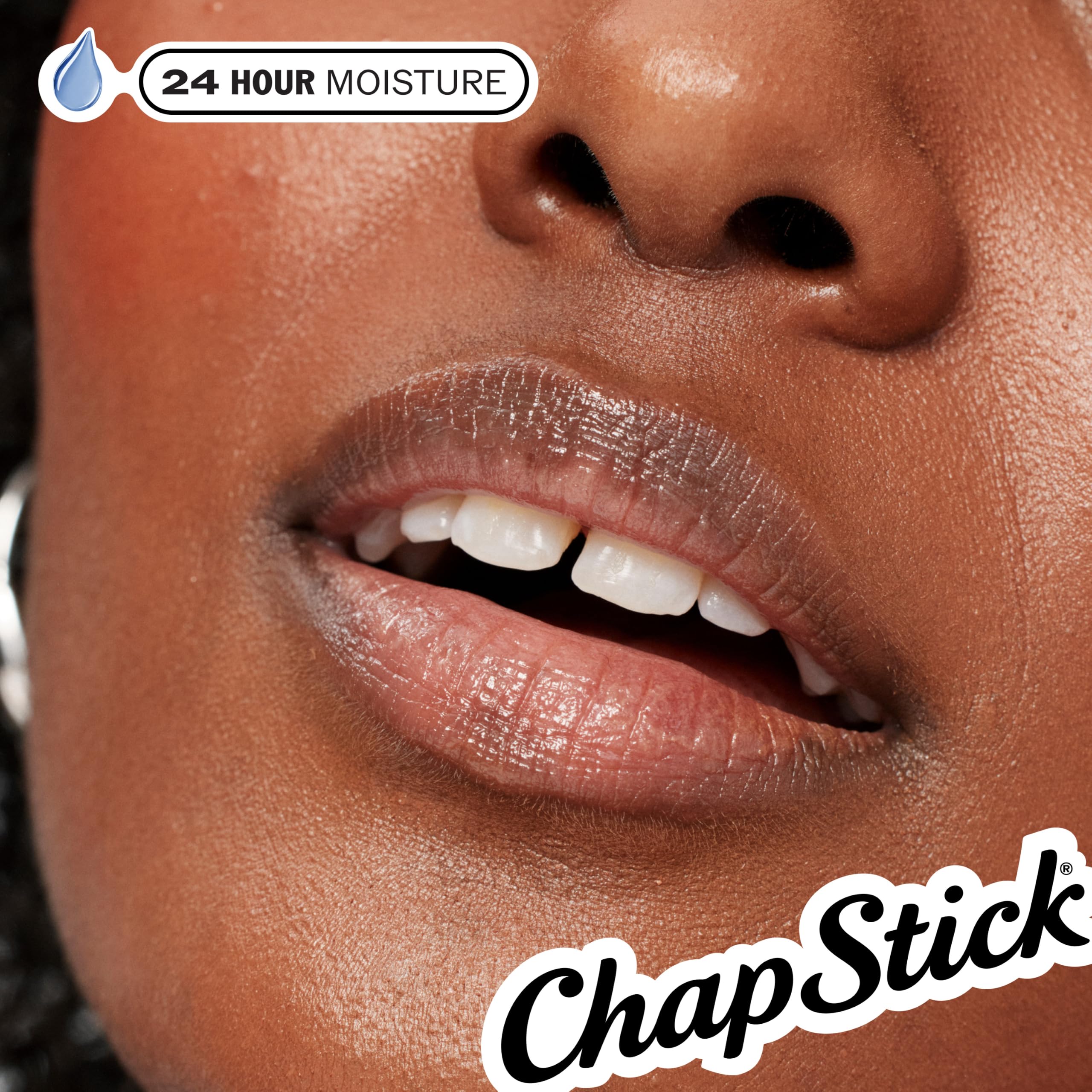 ChapStick Classic Cherry open twist-up tube ready to apply for instant comfort