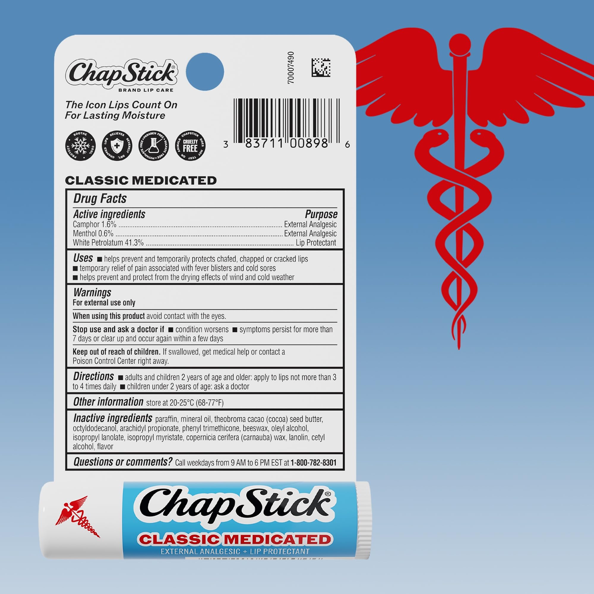 ChapStick Classic carded packs laid out to show bundle quantity and savings benefit