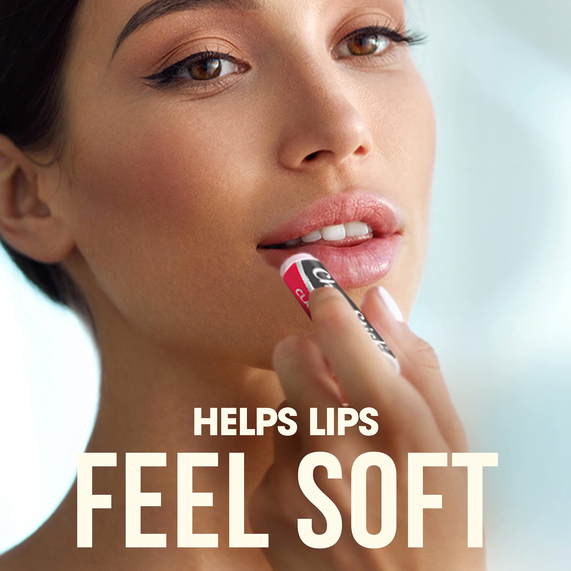 ChapStick Classic Cherry texture close-up showing creamy non-greasy finish