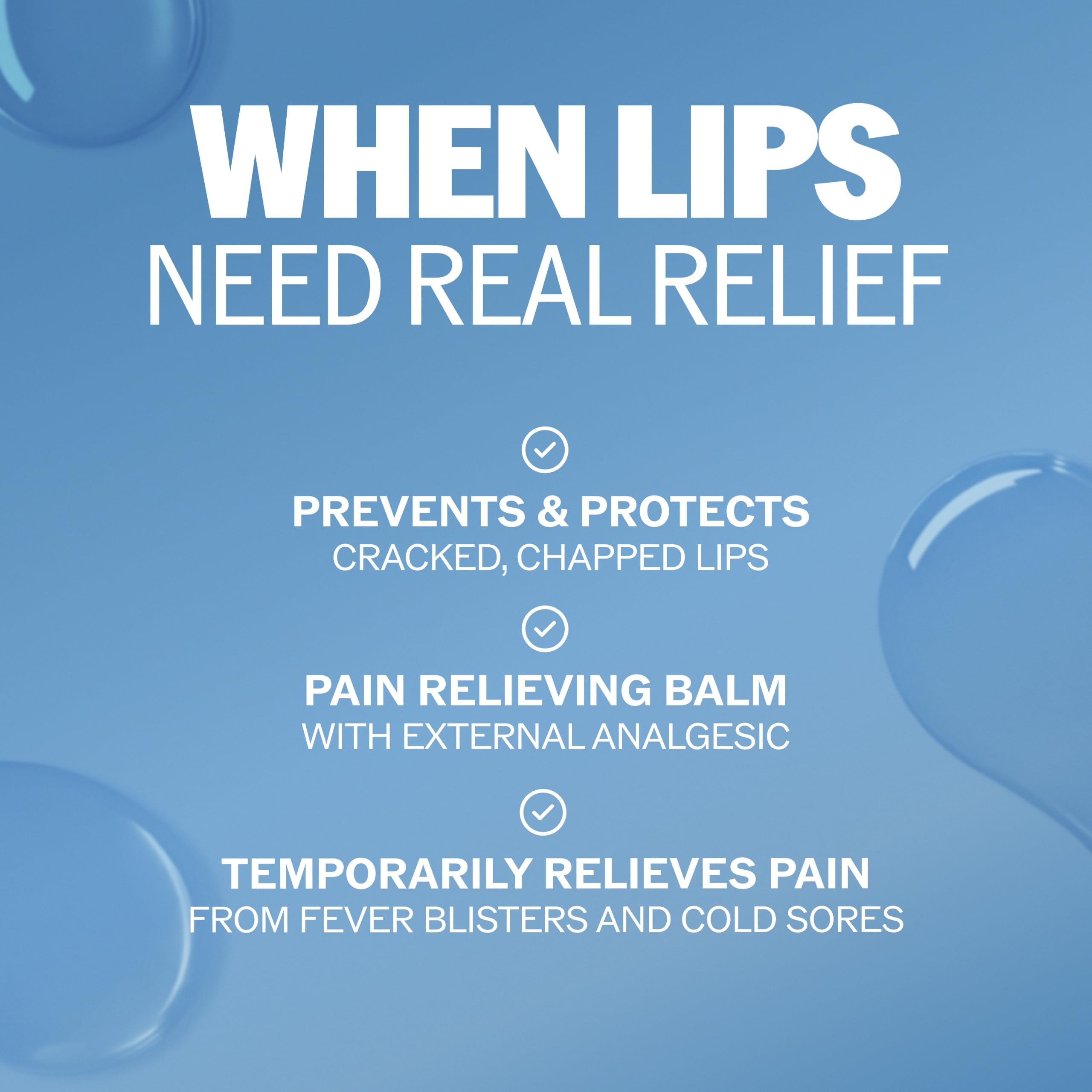 ChapStick Classic ingredient label close-up highlighting camphor menthol benefit