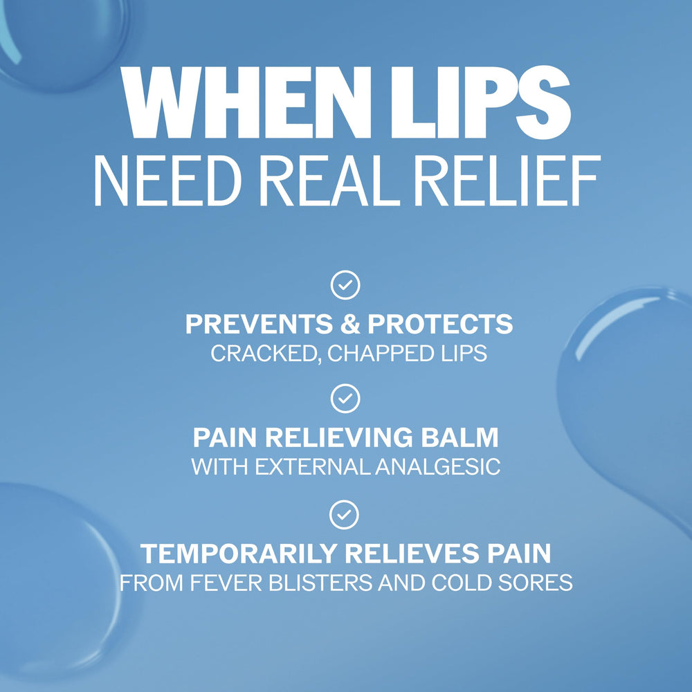 ChapStick Classic ingredient label close-up highlighting camphor menthol benefit