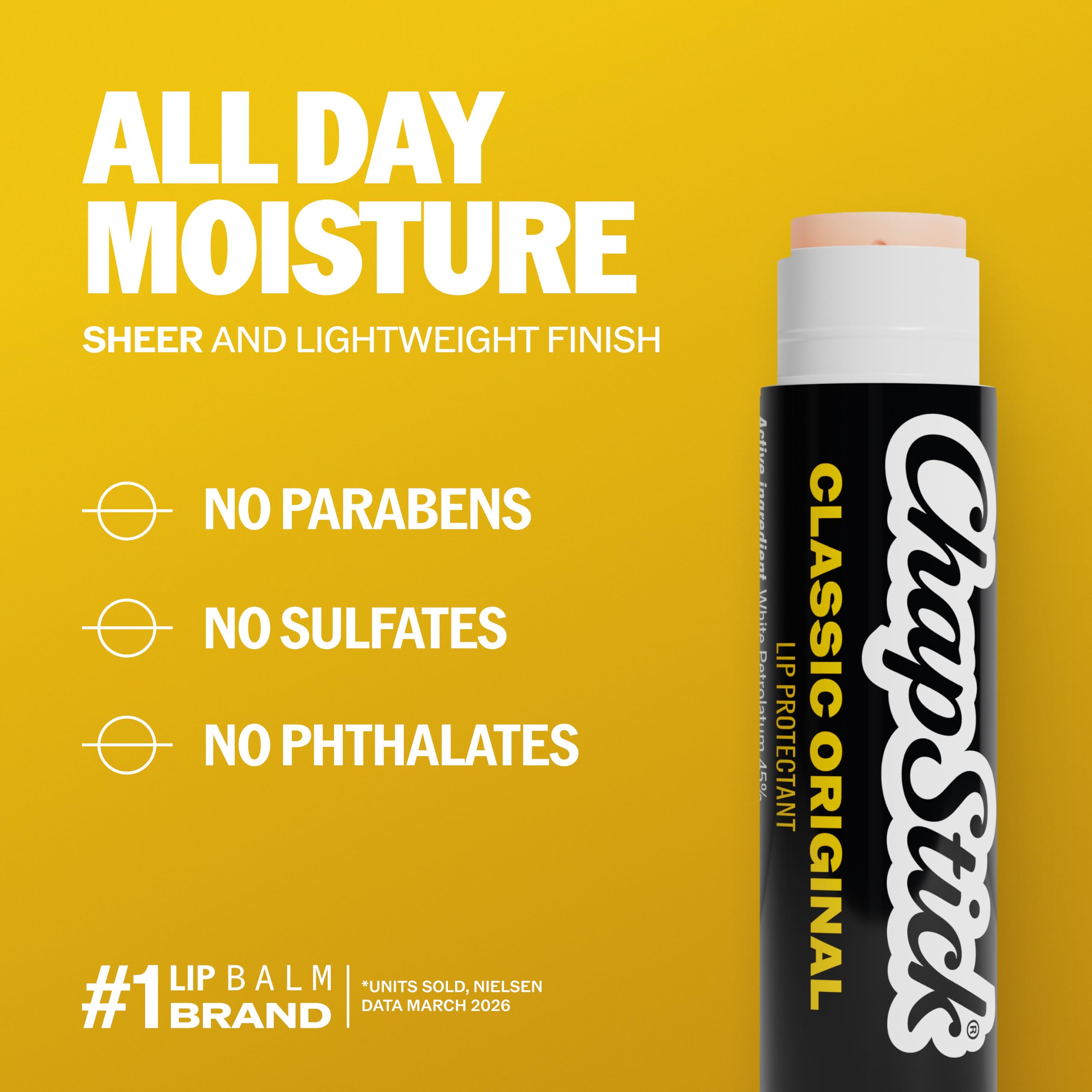 ChapStick used outdoors against wind illustrating protection from harsh conditions