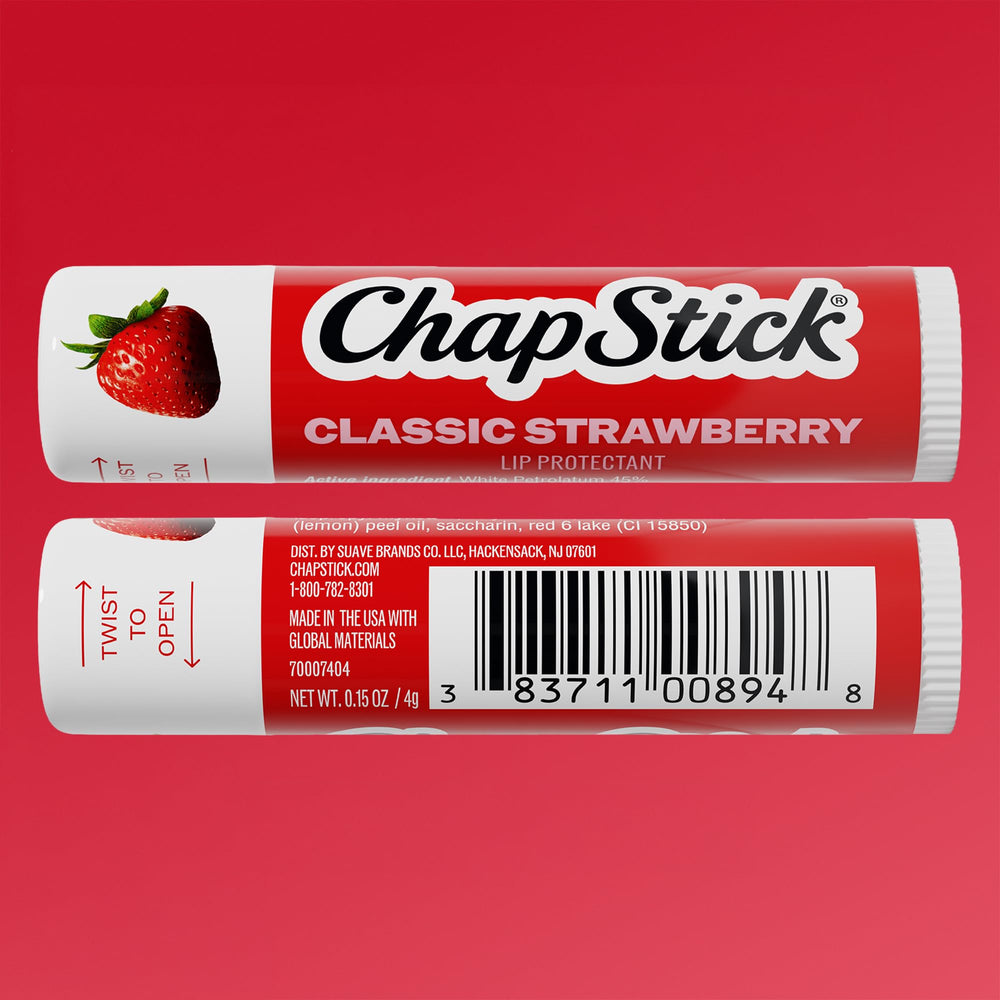 ChapStick brand tubes styled as a gift bundle showing shareable practicality