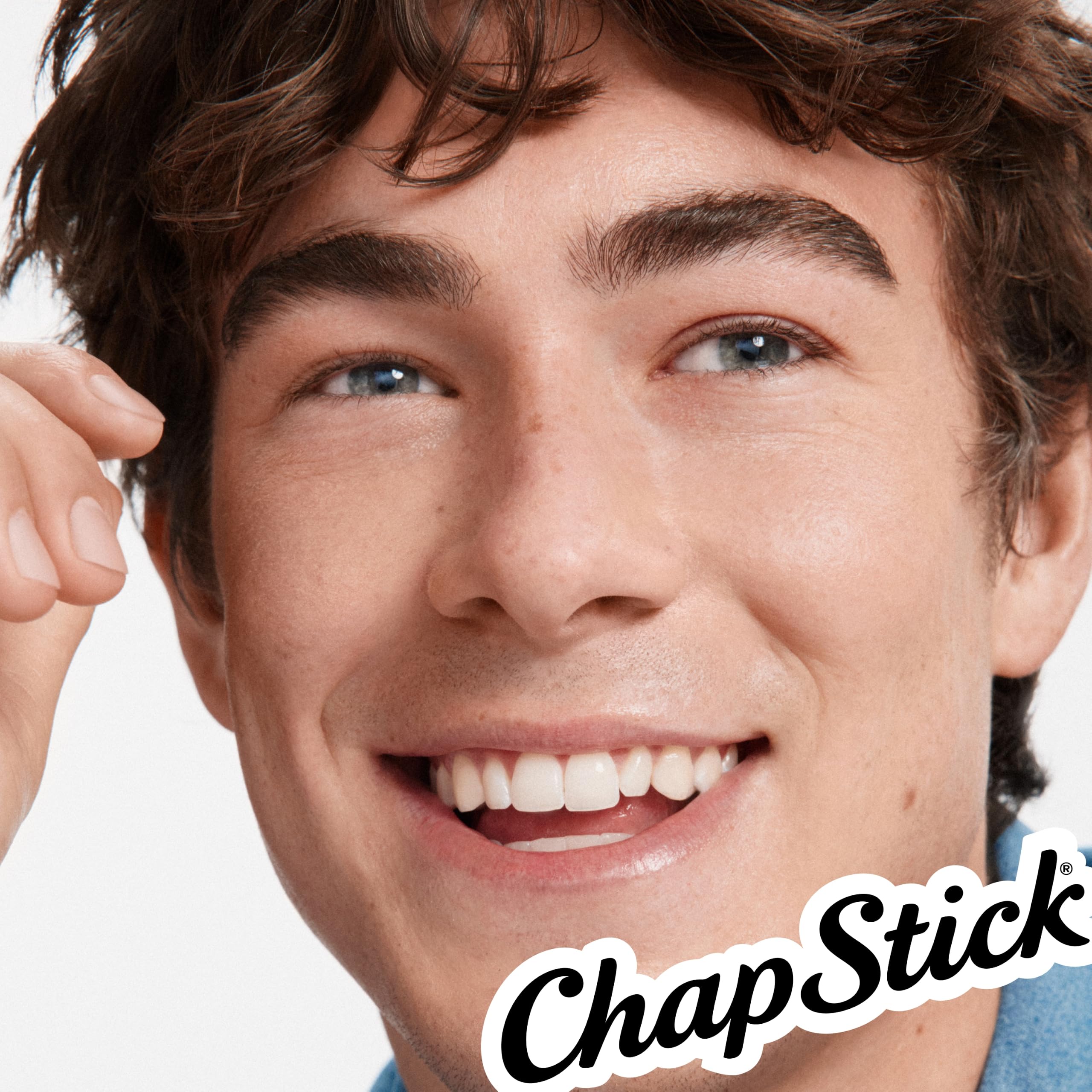 ChapStick Classic balm texture applied to lip demonstrating soothing cooling benefit