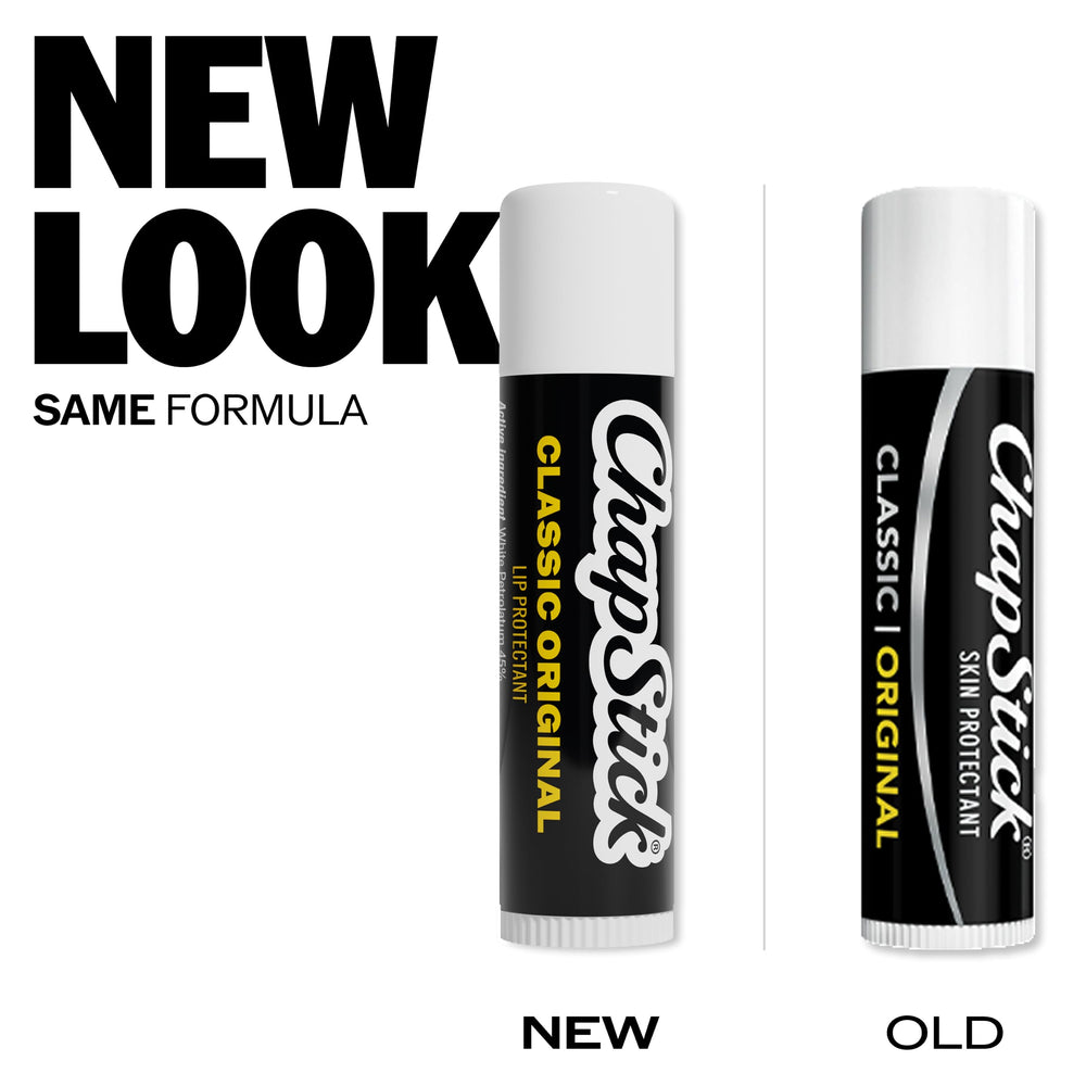 ChapStick texture swipe on skin displaying sheer, lightweight hydration
