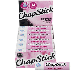 ChapStick cotton candy front packaging showing recognisable brand and playful scent benefit