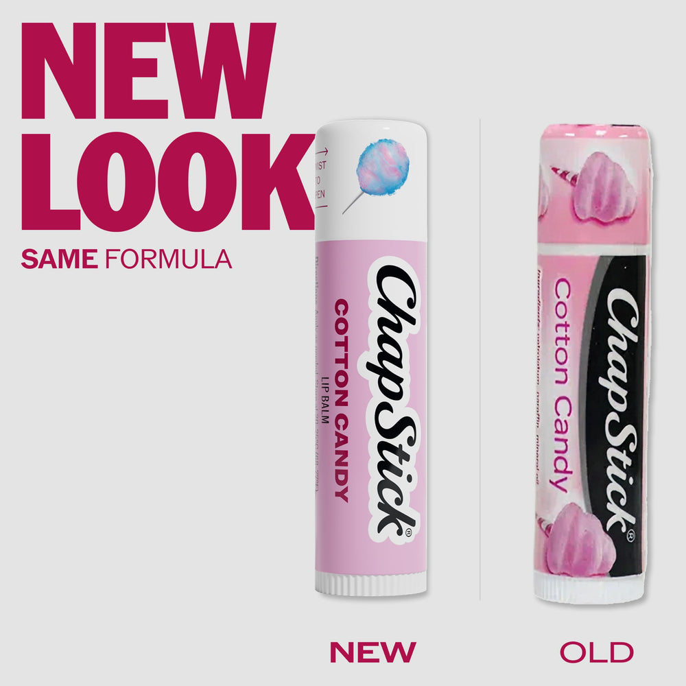 ChapStick cotton candy group display of 12-pack bulk value for sharing and gifting
