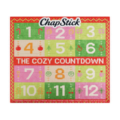 ChapStick front packaging showing advent calendar design and festive look for gifting