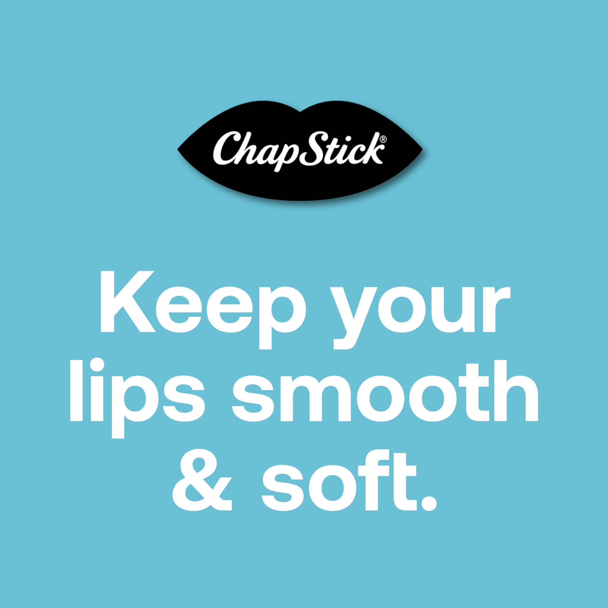 ChapStick assortment tubes top view showing variety of Tropical Paradise and Mocktail flavors for quick selection