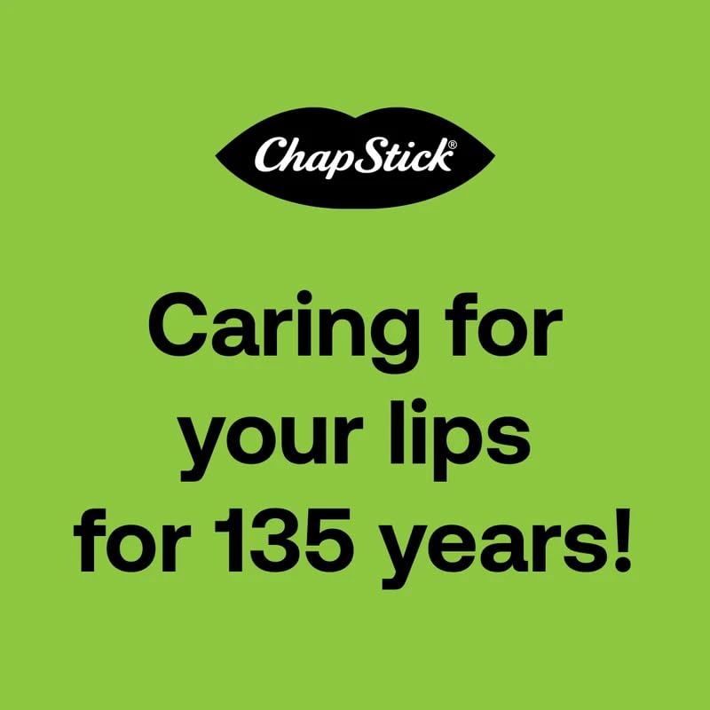 ChapStick 12-pack contents arranged showing extra supply and sharing convenience benefit