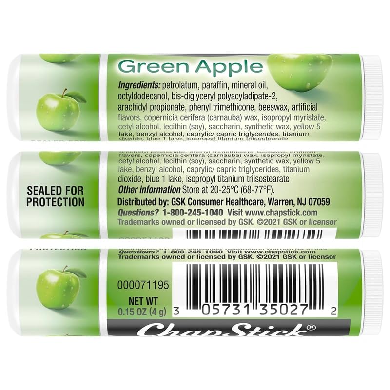 ChapStick single stick closed showing compact size and easy pocket carry benefit
