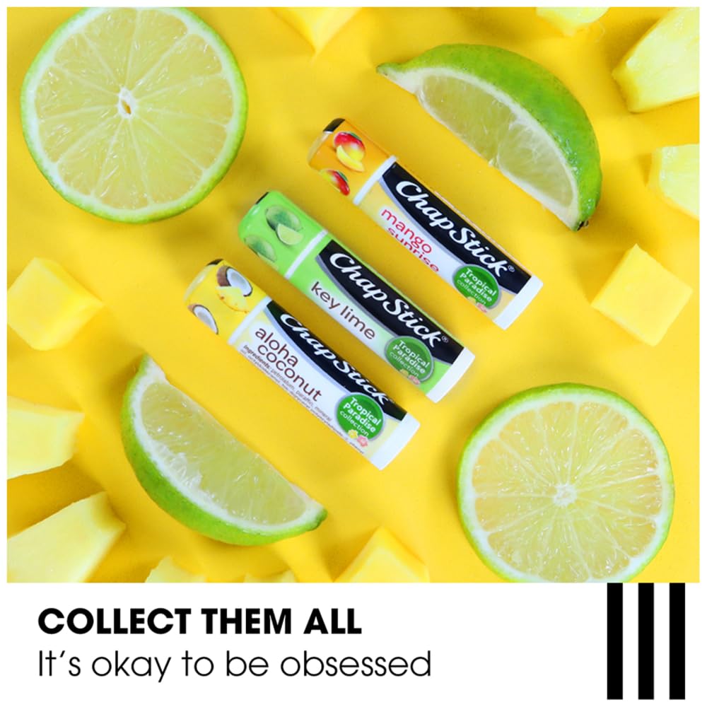 ChapStick tube label and ingredients panel highlighting paraben-free formulation for safer use