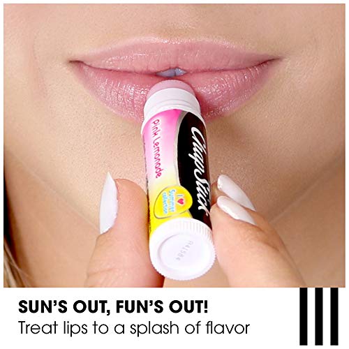 Close-up ChapStick tube with cap removed showing smooth balm texture and easy application