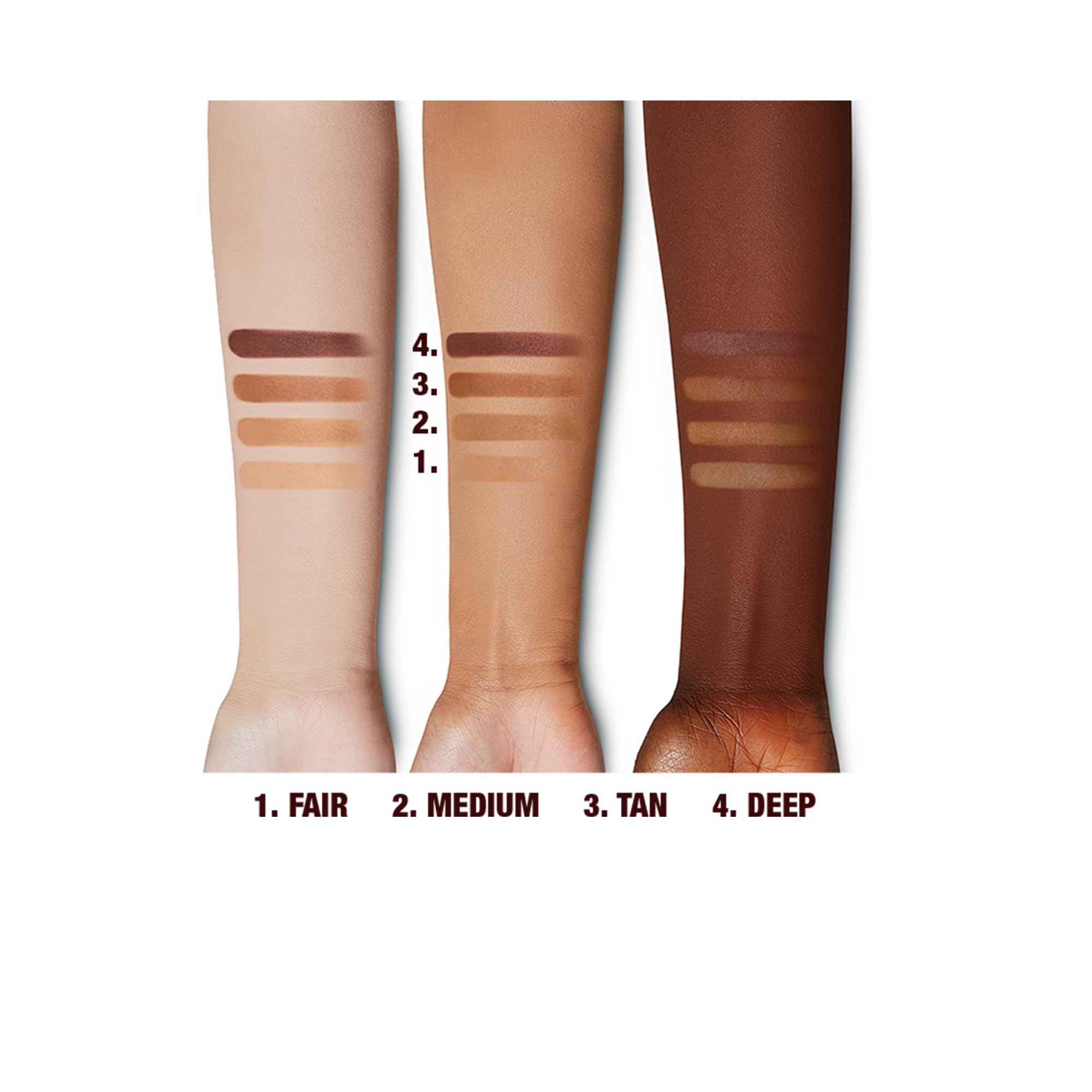 Charlotte Tilbury closeup on matte finish showing soft-focus, pore‑smoothing effect