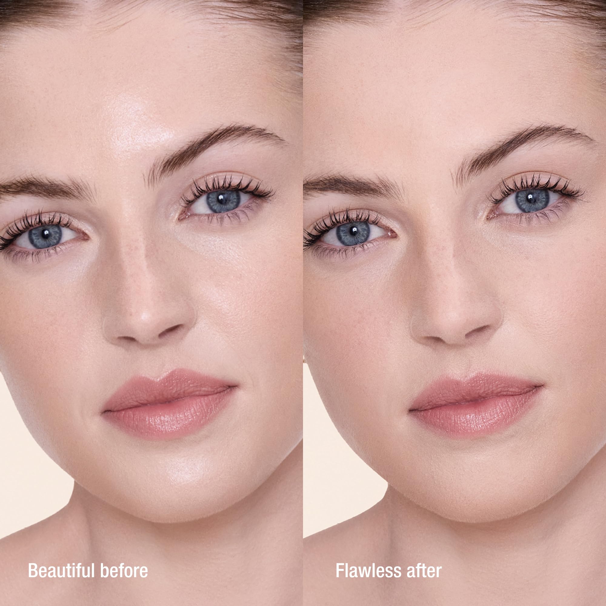 Charlotte Tilbury compact displayed with refill highlighting sustainability and convenience