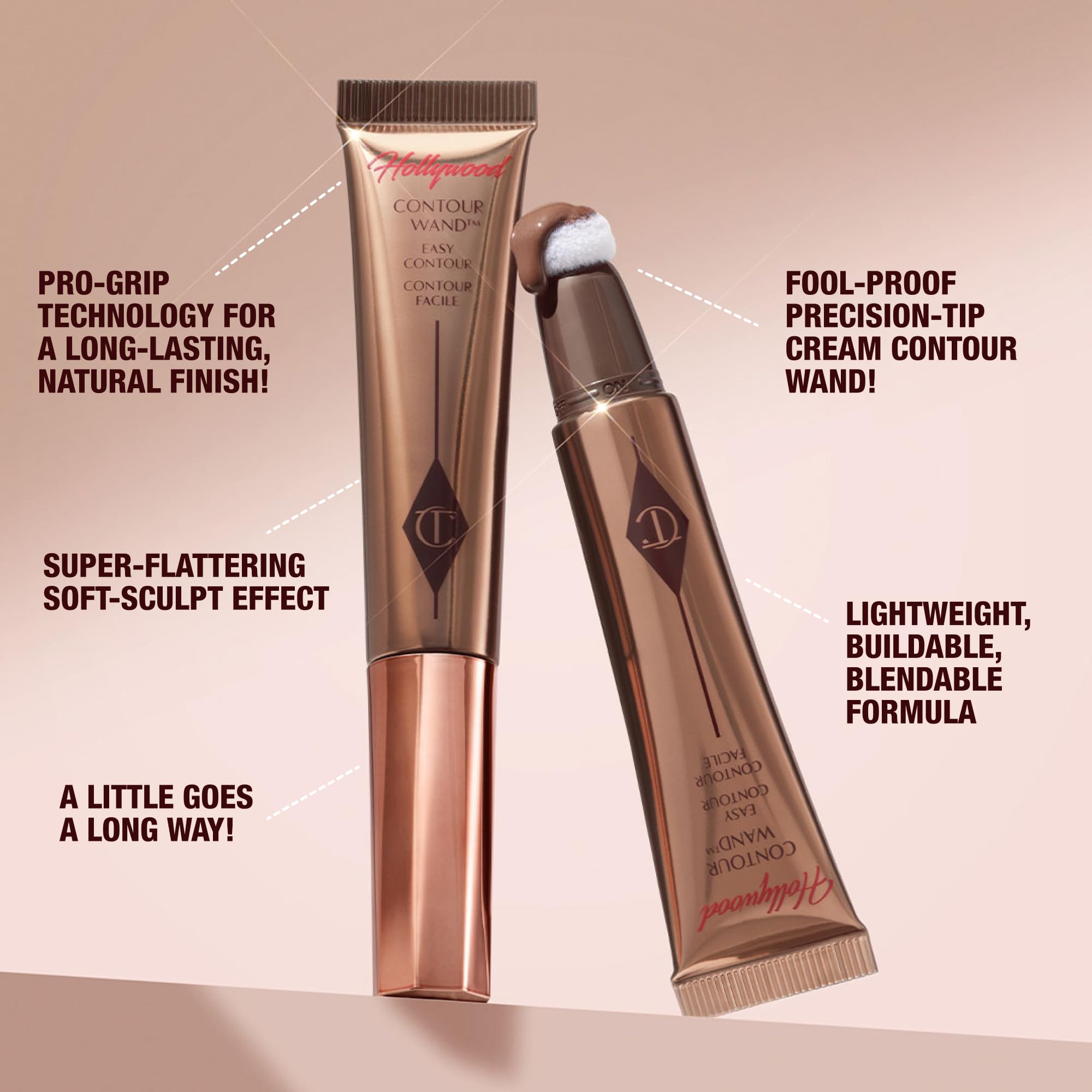 Charlotte Tilbury application on cheek demonstration showing natural structured shadow