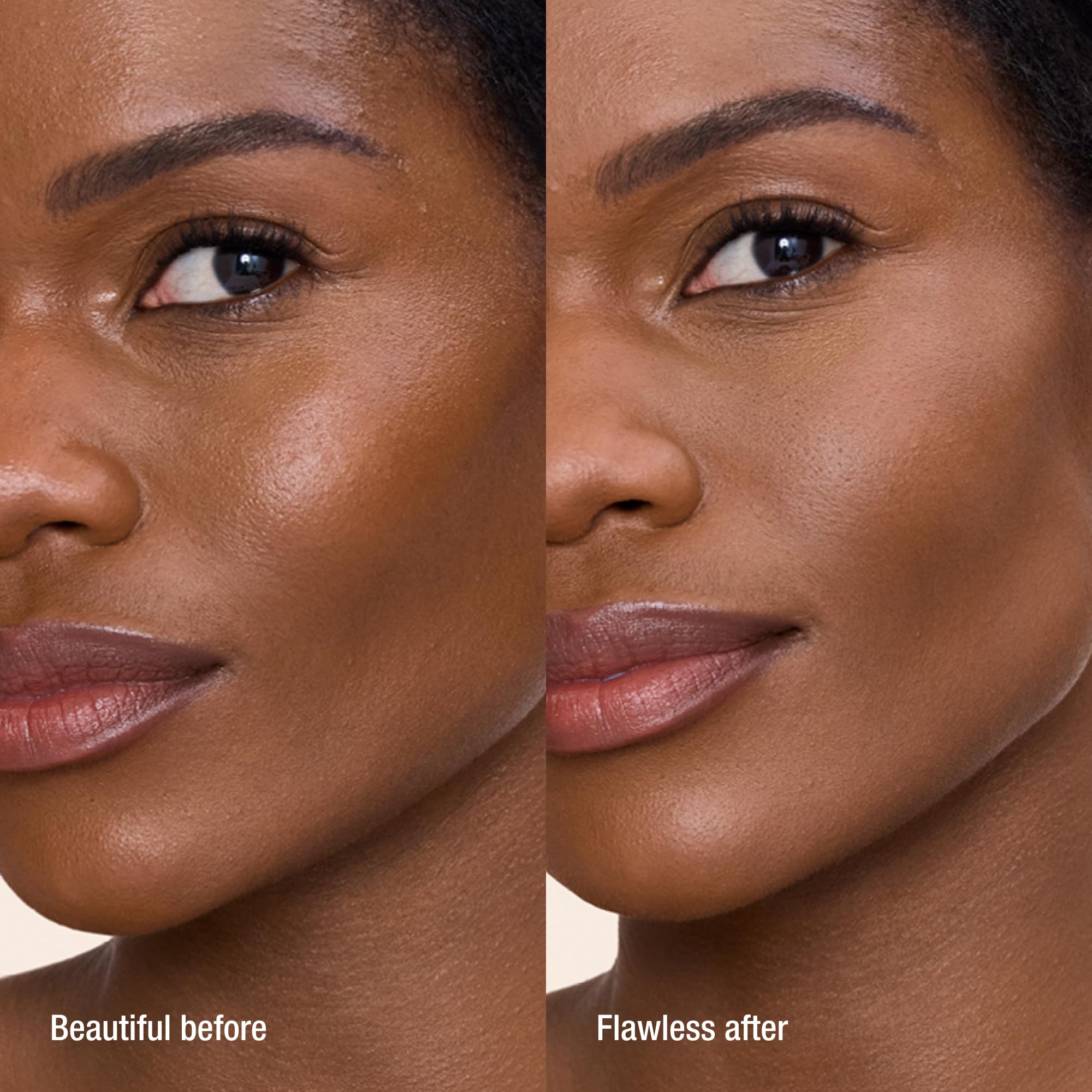 Charlotte Tilbury powder application with brush for seamless, airbrushed finish