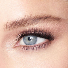 Charlotte Tilbury shadow swiped on upper lid showing instant luminous impact