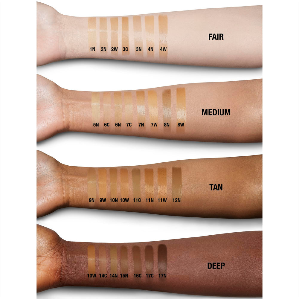 Charlotte Tilbury brush blending foundation for smooth, medium coverage finish