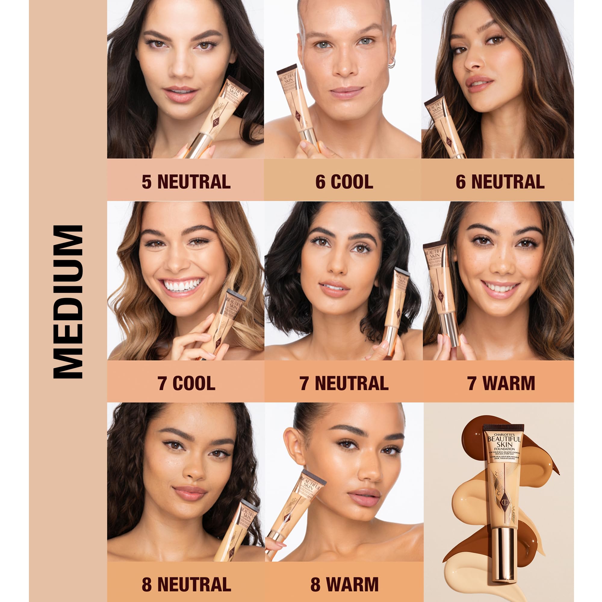 Charlotte Tilbury texture swirl illustrating creamy, hydrating foundation consistency