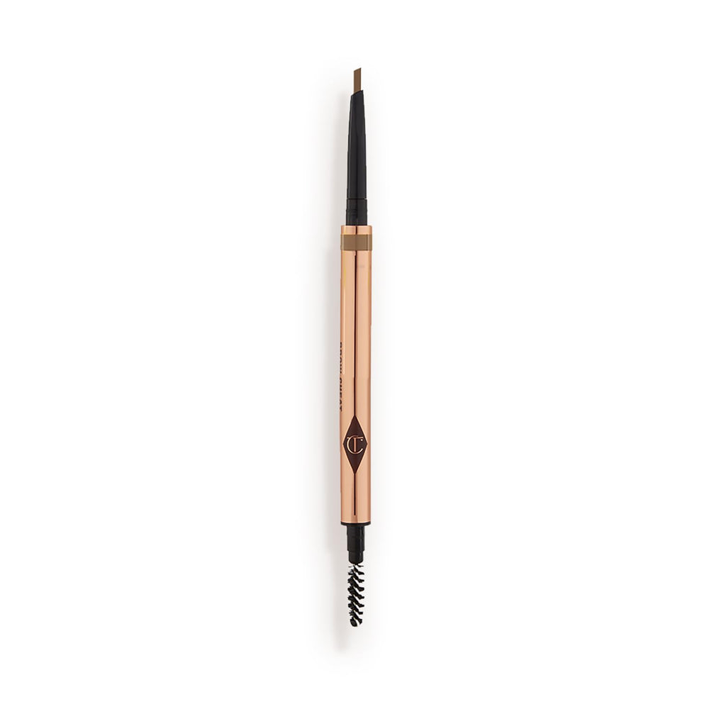Charlotte Tilbury front packaging showing pencil and refill, precise presentation benefit
