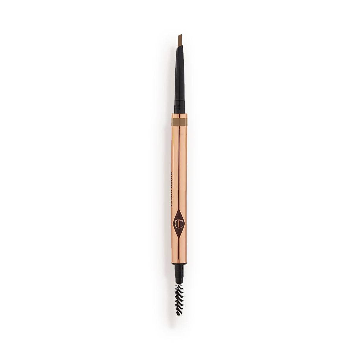 Charlotte Tilbury front packaging showing pencil and refill, precise presentation benefit