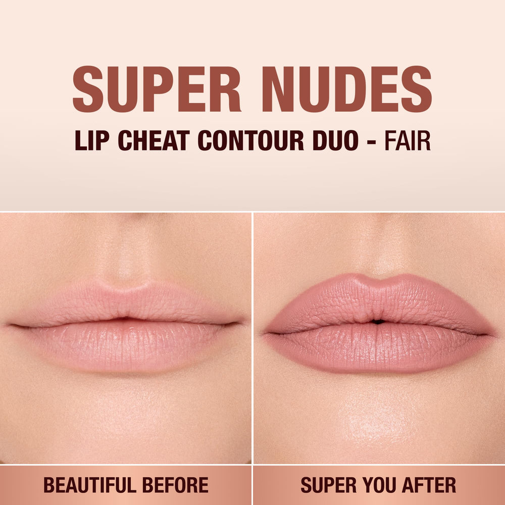 Charlotte Tilbury lip application in use showing contoured pout and immediate shaping effect