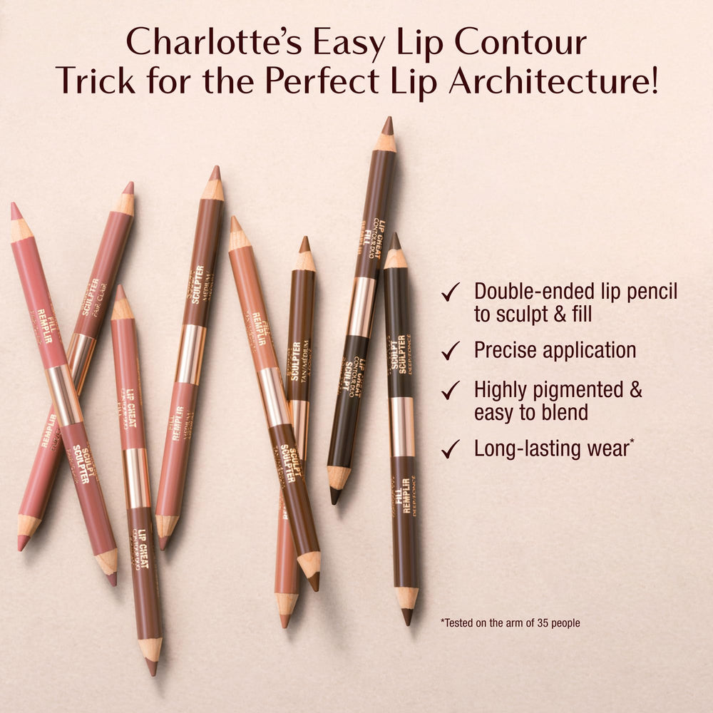 Charlotte Tilbury texture closeup showing smooth pigments and blendable finish for natural look