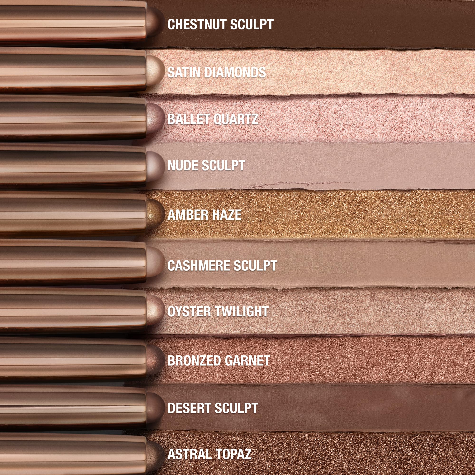 Charlotte Tilbury two shades flatlay illustrating mix-and-match possibilities for versatile looks