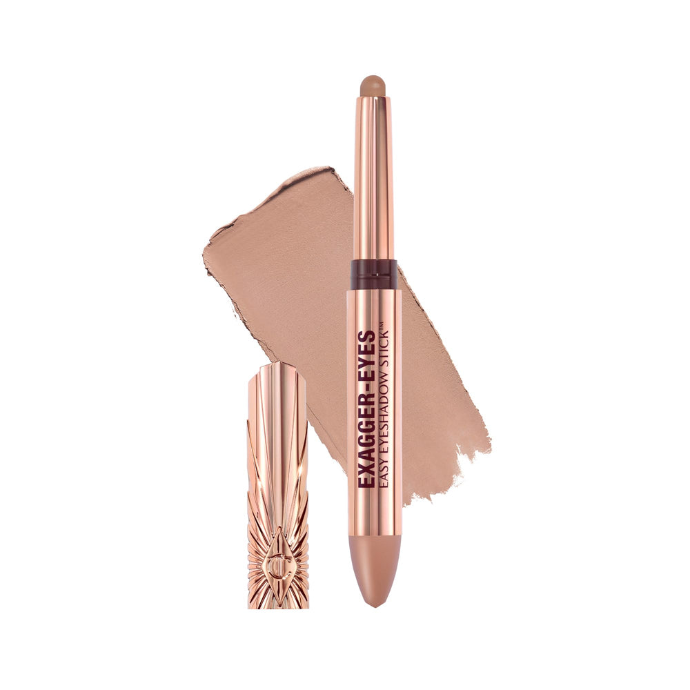Charlotte Tilbury product front view showing twist-up stick and quick application benefit