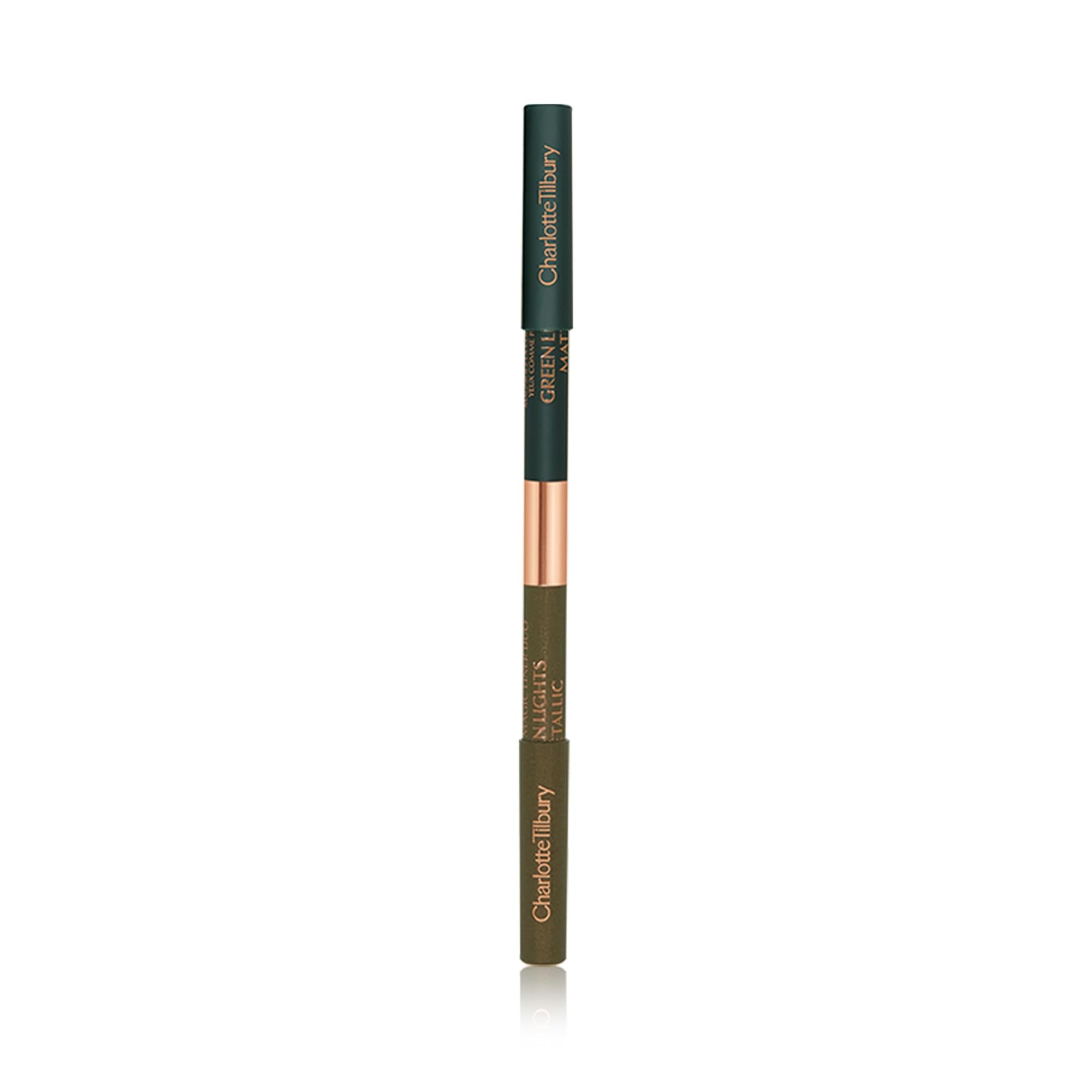 Charlotte Tilbury model applying eyeliner to create defined outer line and inner highlight
