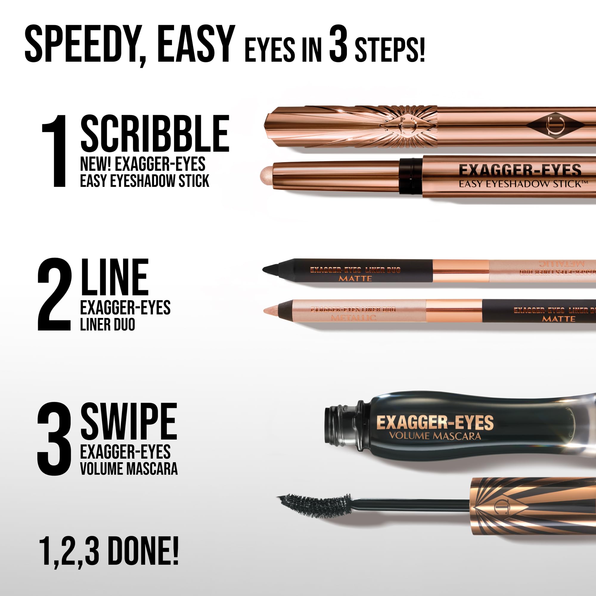 Charlotte Tilbury swatches matte and satin comparing finishes for choice of subtle or luminous effect